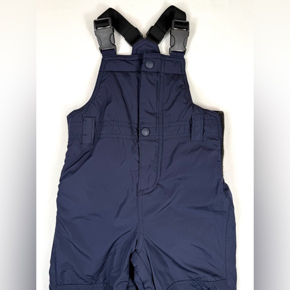 BABY GAP Unisex Toddler Navy Blue Cold Control Max Snow‎ Bib Overalls Size 2 - Picture 3 of 9